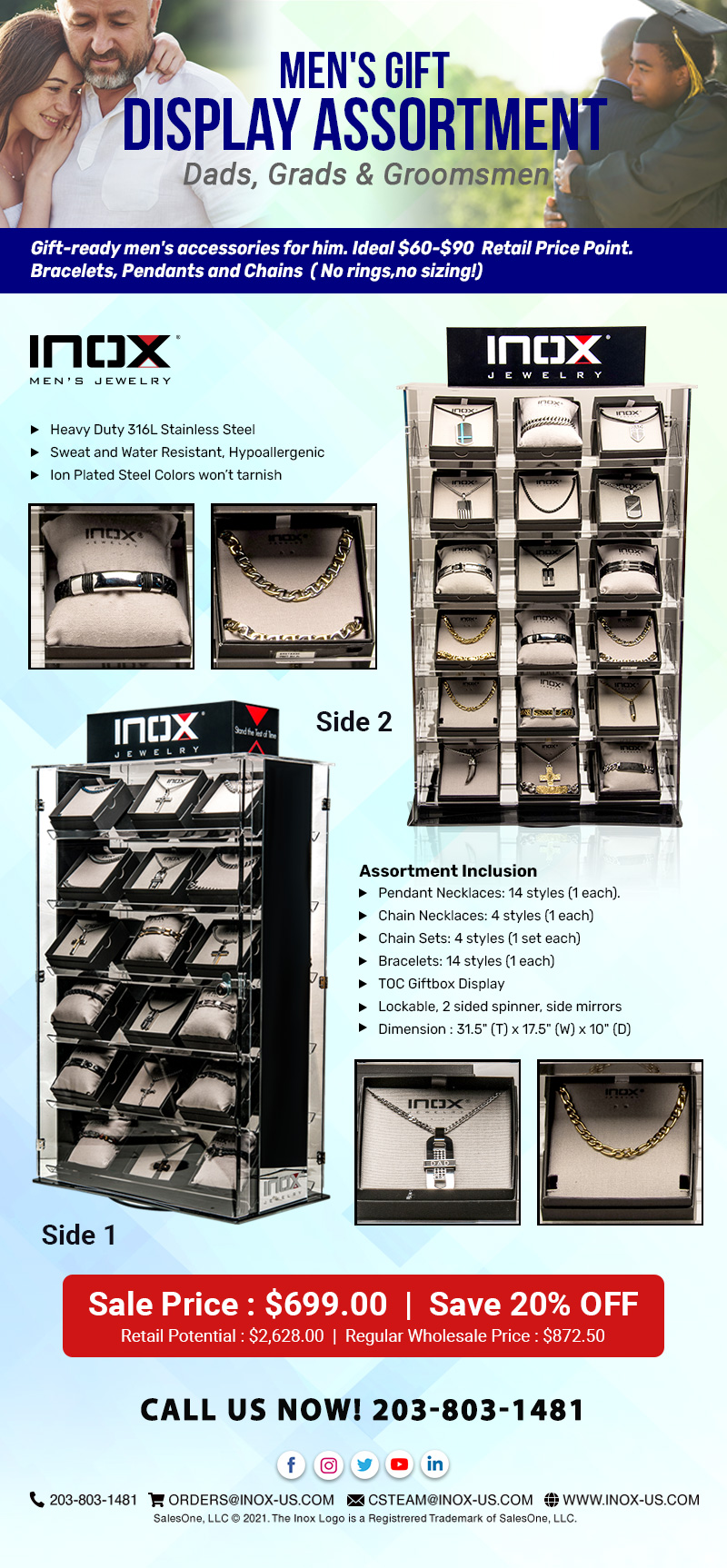 INOX Men;s Gift Display Assortment 2021