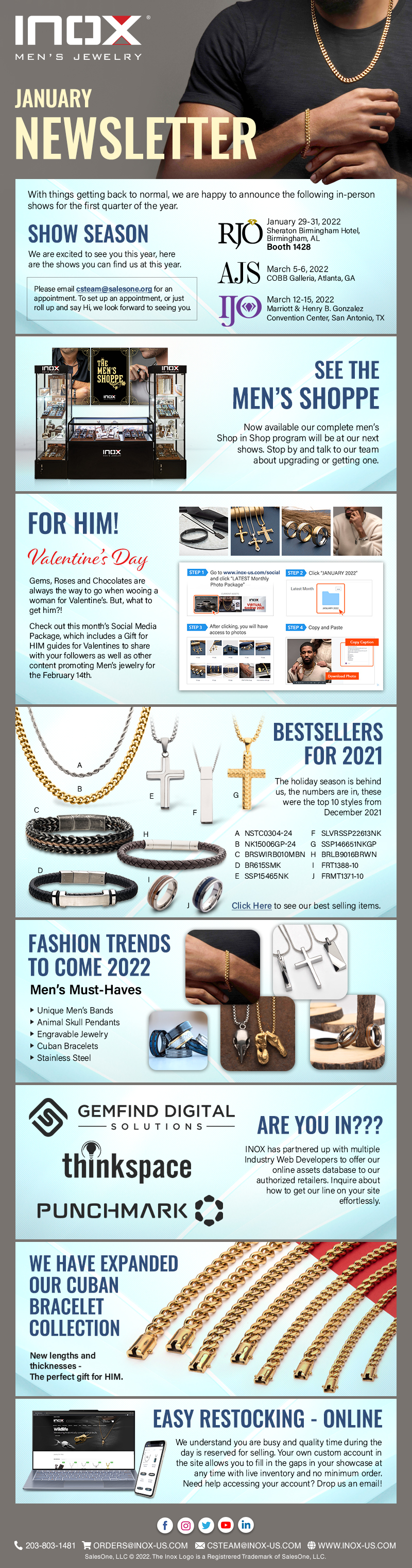 January 2022 Newsletter from INOX