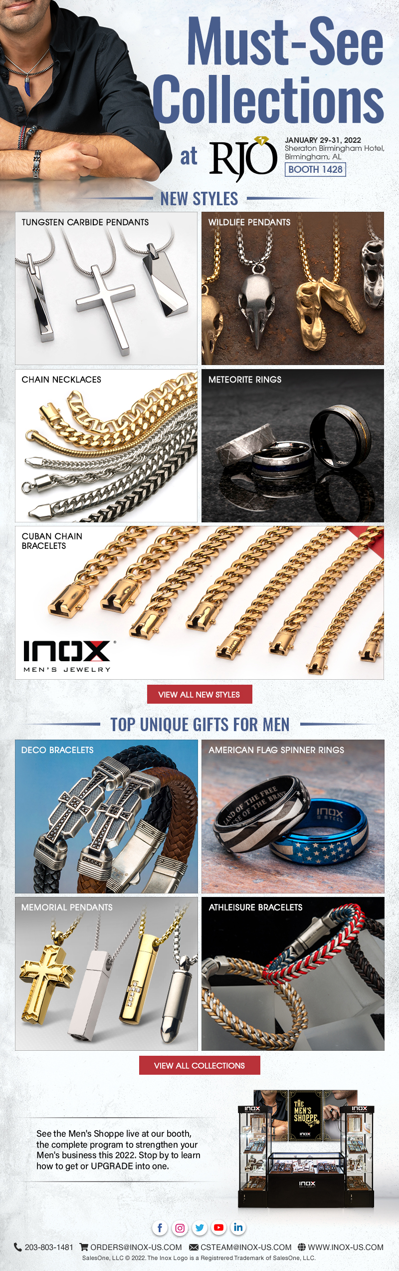 Must-See INOX Collections at RJO Booth 1428.