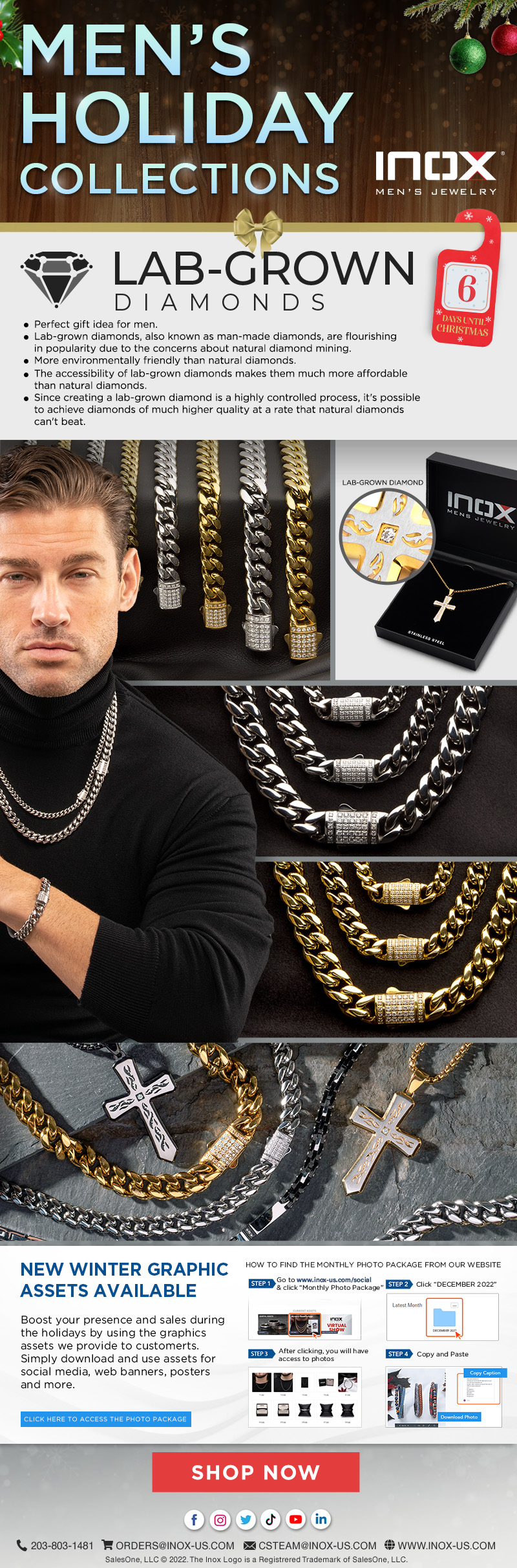 Lab-Grown Diamonds – Men’s Holiday Collection From INOX