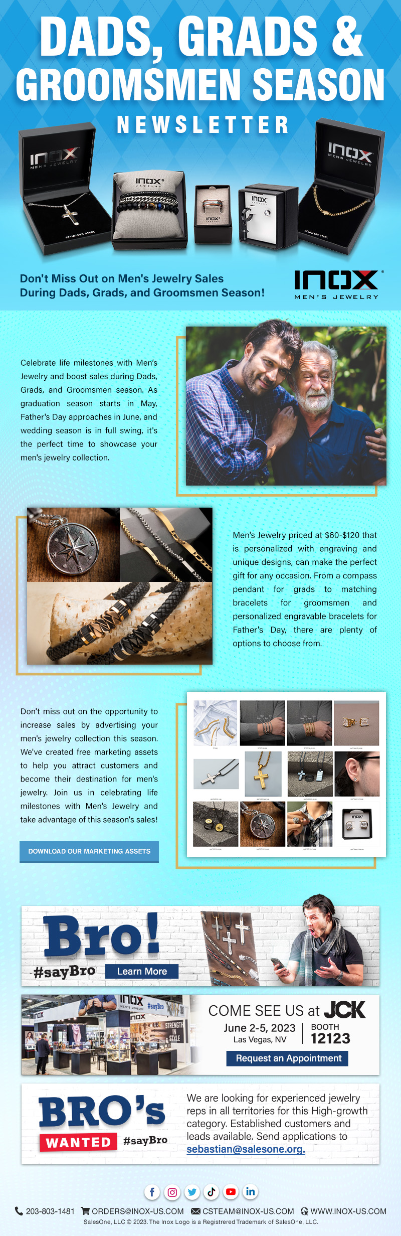 Don't miss out on Men's Jewelry Sales during Dads, Grads & Groomsmen Season! 