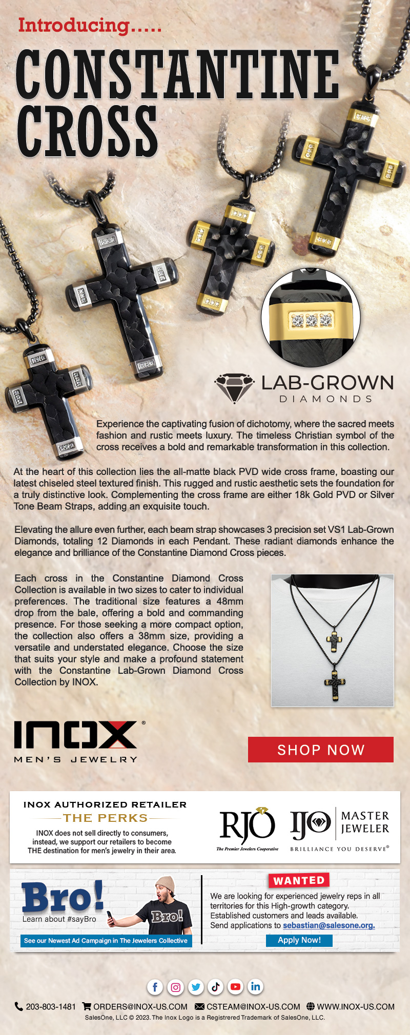Introducing the Constantine Cross Lab-Grown Diamond Collection