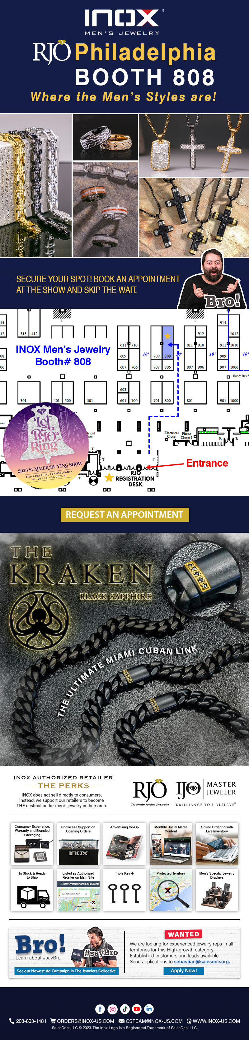 Visit us at RJO Booth 808 - Where the Men's Styles are!