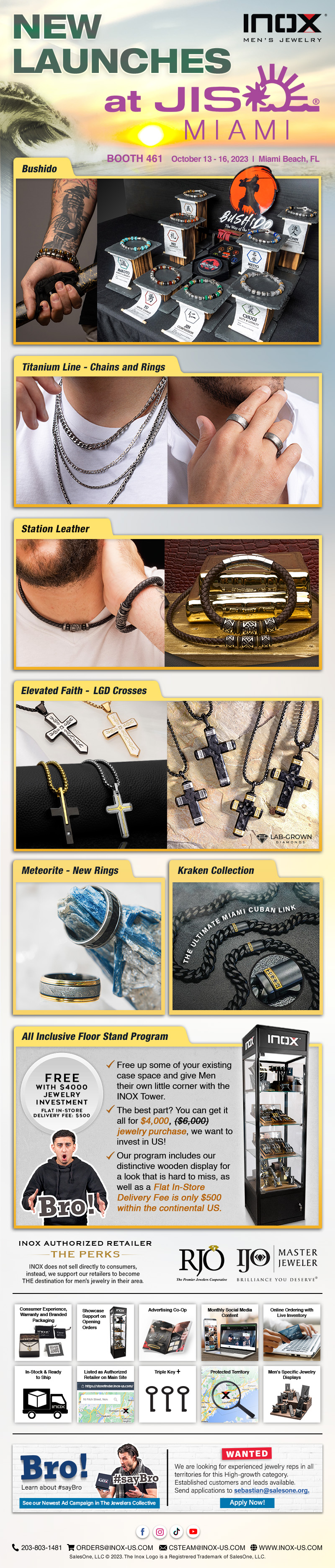 New Launches at JIS Miami - INOX Booth 461