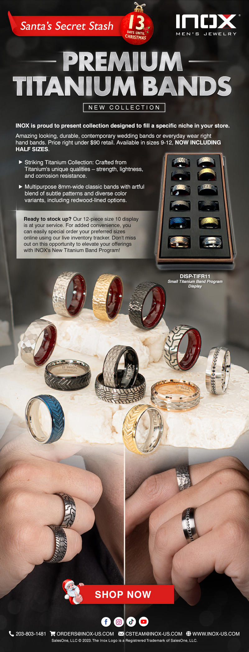 New Premium Titanium Bands - Santa's Secret Stash