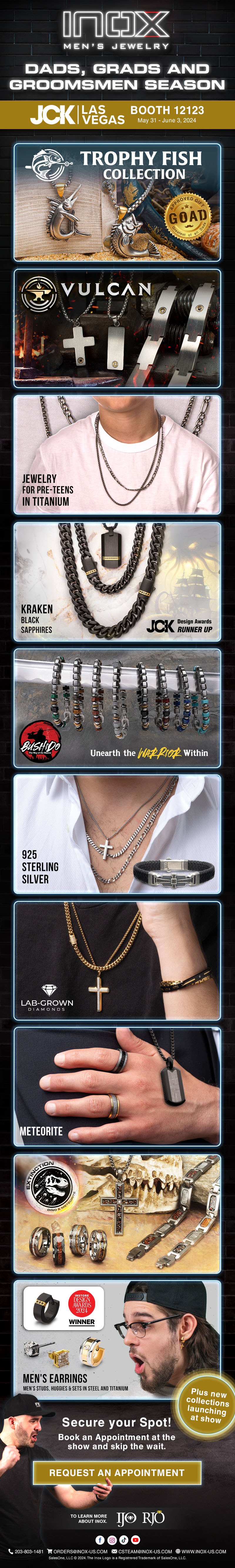 Ten Reasons to come see us at JCK Booth 12123