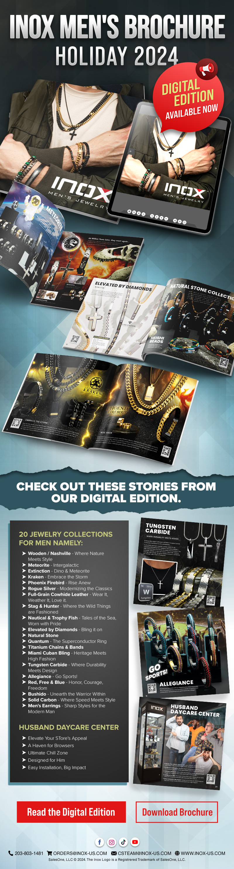 INOX Men's Brochure Holiday 2024 Digital Edition is NOW online!