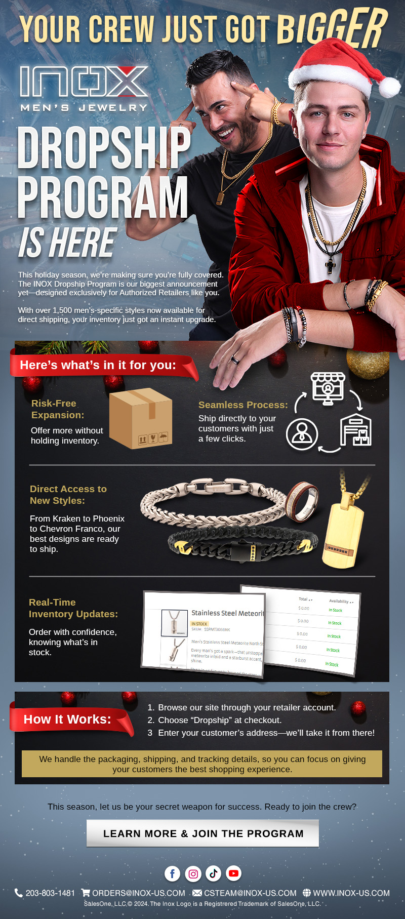 INOX Dropship Program: More Styles, Less Hassle!