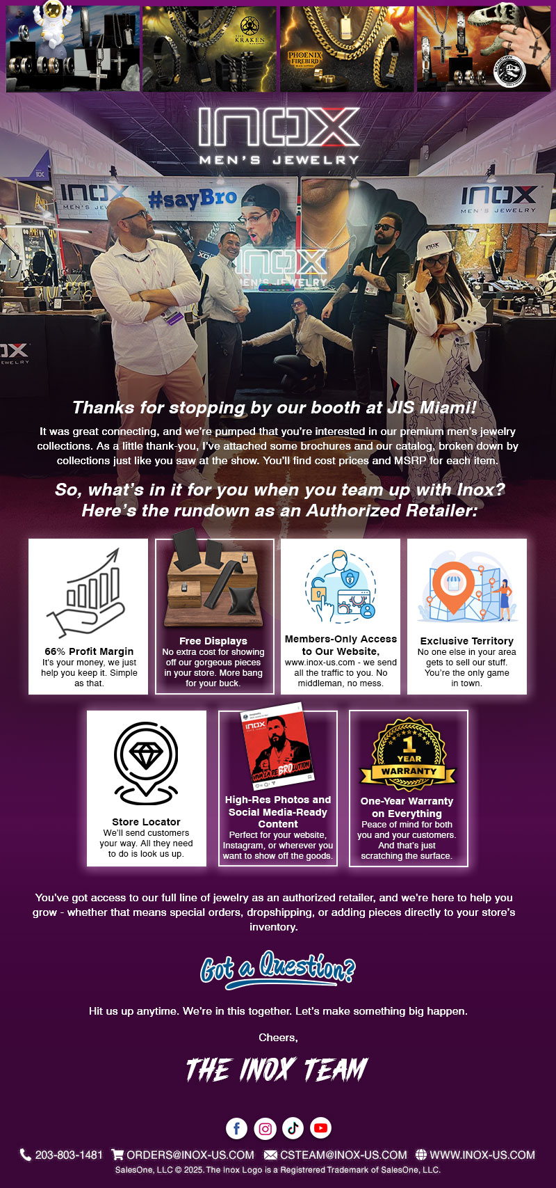 Let's Talk Business - INOX Jewelry and the Next Step for you